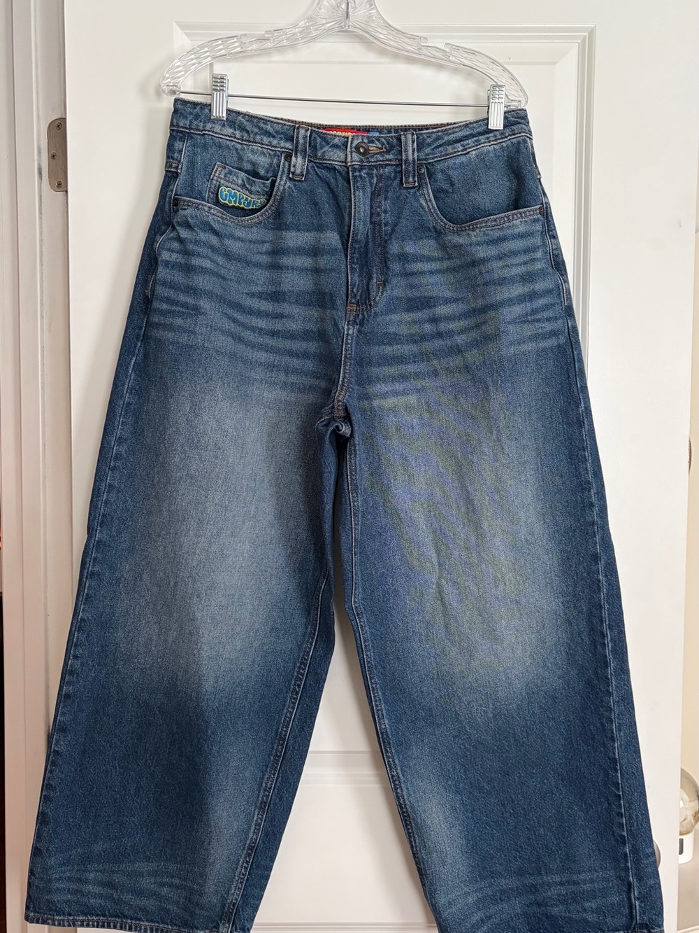 Empyre Men's Relaxed Wide-Leg Jeans - Blue Wash